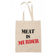 Meat is murder - Vászontáska kézitáska és bőrönd