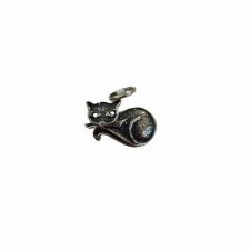 Medál, Jolie ezüst, 925 ezüst, macskamintás, 1,4 g, 12x18 mm medál