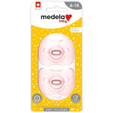  MEDELA Baby puha szilikon cumi Girl 6-18 m, 2 db (7610472872246) cumi