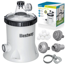  Medenceszűrő Szivattyú 5678 l/h + Bestway 58870 szűrőgolyók medence kiegészítő