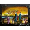  MÉDIA Afrikai nők​​​​​​​ vászonfestmény, retro, vintage, 105 x 70 cm