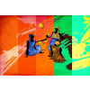  MÉDIA arta12 vászonkép, Afrika retro vintage, 105 x 70 cm