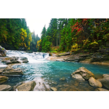  Média Cascada54 tapéta, vízesés a folyón, 270 x 200 cm tapéta, díszléc és más dekoráció