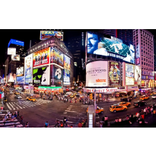  MÉDIA Fotótapéta, Times Square panoráma tapéta, 220 x 135 cm tapéta, díszléc és más dekoráció