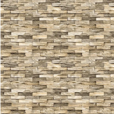  Média Krémszín és szürke vékony kőfal mintás tapéta, 135 x 225 cm tapéta, díszléc és más dekoráció
