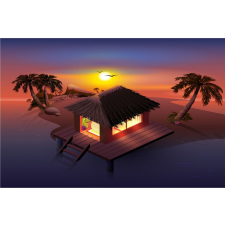  MÉDIA matrica, Pálmafa, 220 x 135 cm tapéta, díszléc és más dekoráció