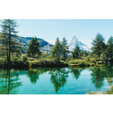  MÉDIA Natura171 Fotótapéta, Tó, erdő és hegy motívum, 270 x 200 cm tapéta, díszléc és más dekoráció