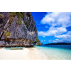  Media "Tengerpart a Fülöp-szigeteken" öntapadó és mosható fotótapéta, 220 x 135 cm