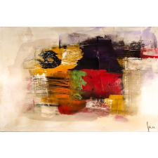  Média tapéta, absztrakt modern festmény 2, 270 x 200 cm tapéta, díszléc és más dekoráció