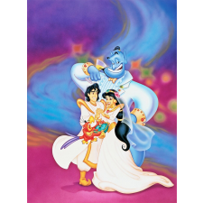  Média tapéta, Aladdin és Dzsinn, 135 x 225 cm tapéta, díszléc és más dekoráció