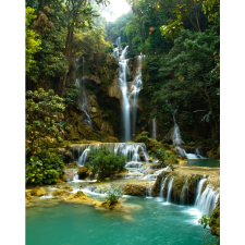  MÉDIA tapéta, Laosz zöld vízesés modell, 220 x 135 cm tapéta, díszléc és más dekoráció