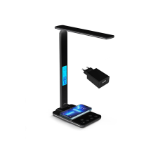 Media-Tech LEDITOU LED asztali lámpa indukciós töltővel (fekete) világítás