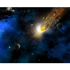  MÉDIA Univers10 Meteorok az űrben öntapadós tapéta, 220 x 135 cm tapéta, díszléc és más dekoráció