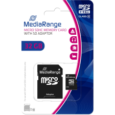  MEDIARANGE 32GB microSDHC - 32 GB - MicroSDHC - Klasse 10 - 45 MB/s - 15 MB/s - Schwarz (MR959) memóriakártya