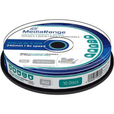 MediaRange DVD + R Dual Layer nyomtatható 10ks cakebox írható és újraírható média