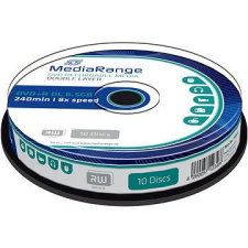 MediaRange DVD + R kétrétegű, 10 db hengeres tartóban írható és újraírható média
