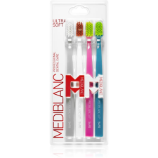 Mediblanc 5490 Ultra Soft fogkefe Grey, White, Pink, Blue 4 db fogkefe