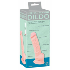  Medical Silicone Dildo 1 - Élethű szilikon dildó 18 cm műpénisz, dildó