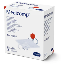  Medicomp flisz STERIL ,4 rétegű sebfedő 10x10cm 2db/csomag gyógyászati segédeszköz