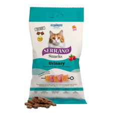 Mediterranean Natural Serrano Snacks Macskáknak Urinary Lazaccal és Tonhallal 50g jutalomfalat macskáknak