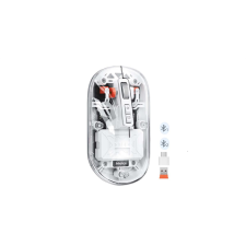Meetion BTM005 Bluetooth + RF Wireless Egér - Átlátszó fehér (BTM005WHITE) egér