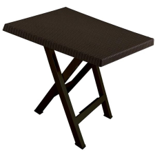 MEGAPLAST MEGA PLAST Összecsukható kerti asztal LEO, wenge 70 cm kerti bútor