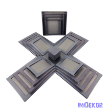  Meglepetés doboz többrétegű - Fekete dekorációs kellék