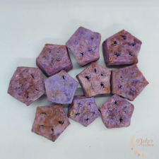  Mehagony szelet - hamvas lila színű dekorációs kellék