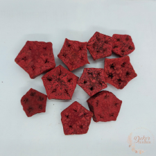  Mehagony szelet - piros színű dekorációs kellék