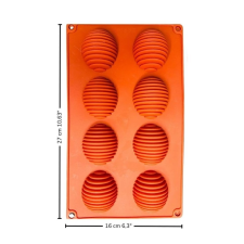  Méhkaptár alakú szilikon forma-8 adagos sütés és főzés