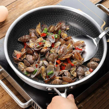 Méhsejt bevonatos wok serpenyő 30cm edény