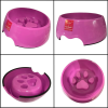  Melamin habzsolásgátlós etető tál-Nagy - Rózsaszín