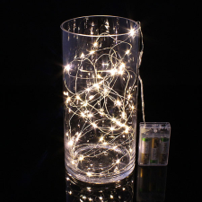  Meleg fehér fényű LED fényfüzér - 3m party kellék