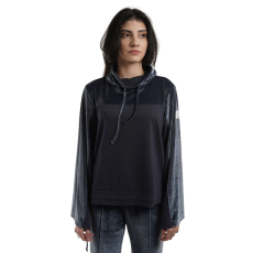  Melegítő felső Emporio EA7 Vonat Atlétikai Velúr W T-top Cn 6LTM32TJDWZ01543 női Tengerészkék M