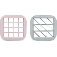 Melii kiszúró szendvicsekhez, 2 darab négyzet és háromszög rózsaszín/szürke sütés és főzés