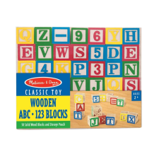 Melissa & Doug Fa készség fejlesztő, ABC és számok készségfejlesztő
