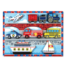  Melissa &amp;amp; Doug Készségfejlesztő játék, Könnyen megfogható puzzle, járművek készségfejlesztő