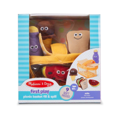  Melissa&amp;Doug- bébi játék -piknik kosár kreatív és készségfejlesztő