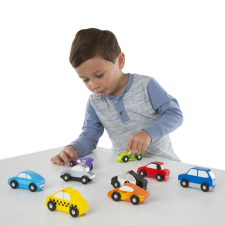 Melissa & Doug Fa jármű, Autók 9 db fajáték