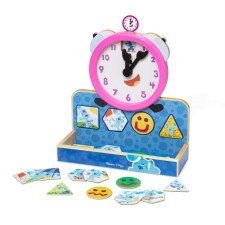  Melissa &amp; Doug fa mágneses óra fajáték