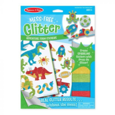  Melissa &amp; Doug glitteres pufi matrica készítő - Kaland matrica