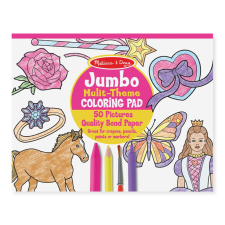 Melissa &amp; Doug Kreatív játék, Jumbo színező, pink kreatív és készségfejlesztő
