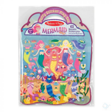 Melissa & Doug Kreatív játék, Pufi matrica készlet, hableány kreatív és készségfejlesztő