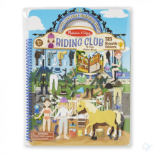 Melissa & Doug Kreatív játék, Pufi matrica készlet, lovas klub kreatív és készségfejlesztő