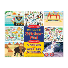 Melissa &amp; Doug Kreatív játék, Újrahasználható matrica készlet, kalandozás kreatív és készségfejlesztő