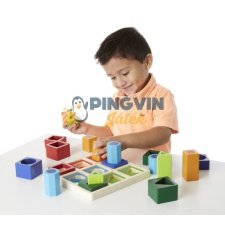 Melissa & Doug Melissa & Doug: Fa Készségfejlesztő Játék, 3D Formaegyeztető kreatív és készségfejlesztő
