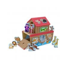 Melissa & Doug Melissa & Doug Fa Készségfejlesztő játék, Noé bárkája formaegyeztető játék kreatív és készségfejlesztő