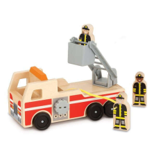 Melissa & Doug Fa tűzoltóautó autópálya és játékautó