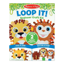 Melissa & Doug Melissa & Doug Kreatív játék kezdőknek, Hurkold! - vadállatos bábok kreatív és készségfejlesztő