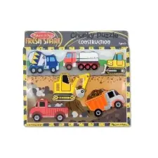Melissa & Doug: Puzzle 6 db-os építkezés  7266 - puzzle, kirakós